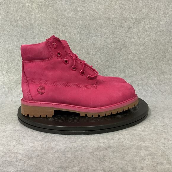 Timberland Toddler Premium 6" 50th Anniversary Pink Leather boots - Size 2 1/2 - Picture 1 of 6